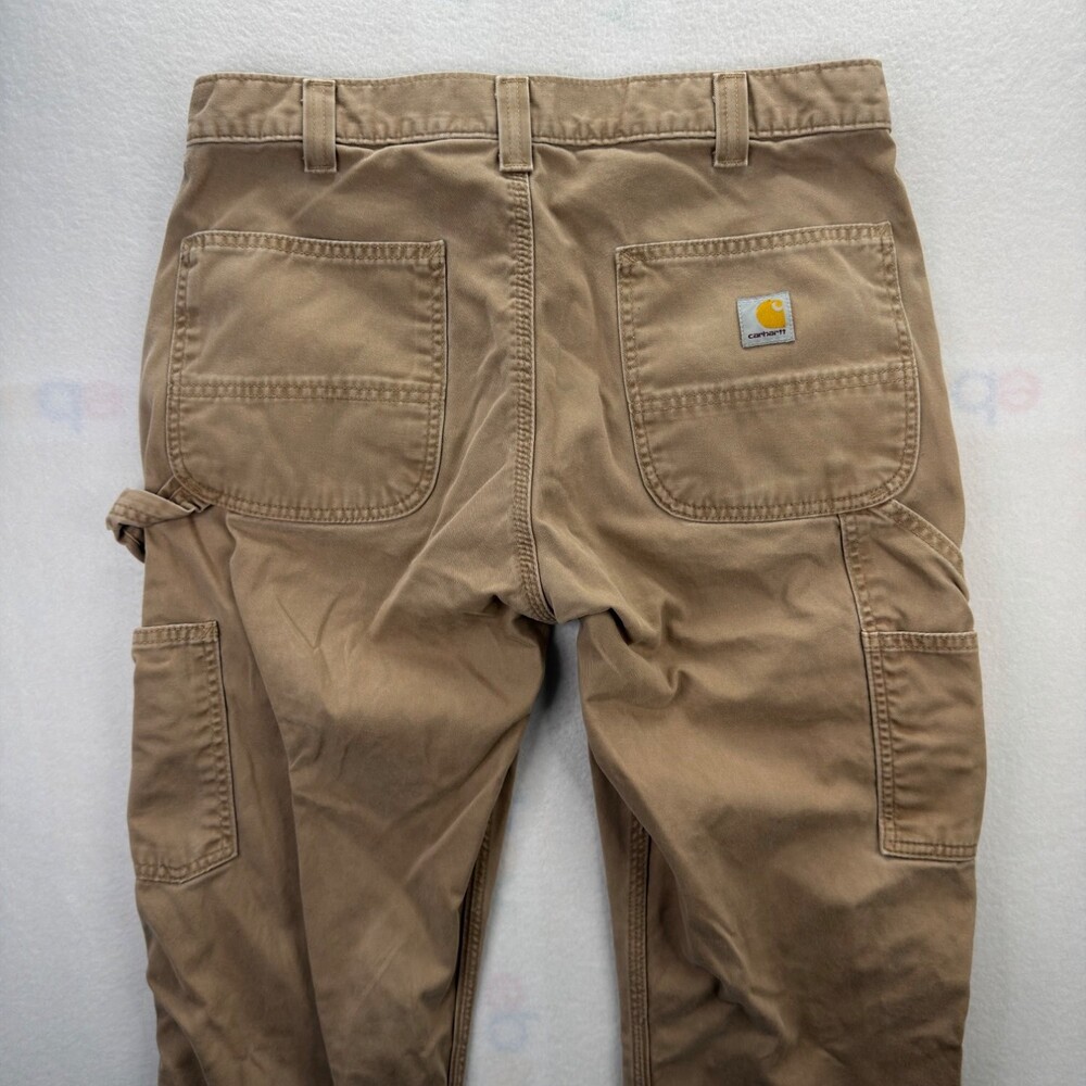 Carhartt BN0324-M Relaxed Fit Twill Utility Work Pant Carpenter Pants 34x30 Tan